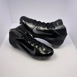 Nike Alpha Speed D Football Cleats Men's Size 12 Black Silver 442245-002 New